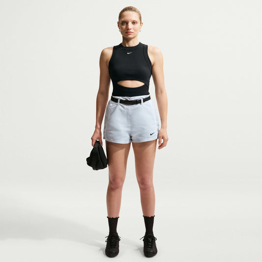 Womens Nike High-Waisted 2 Shorts Pure Platinum