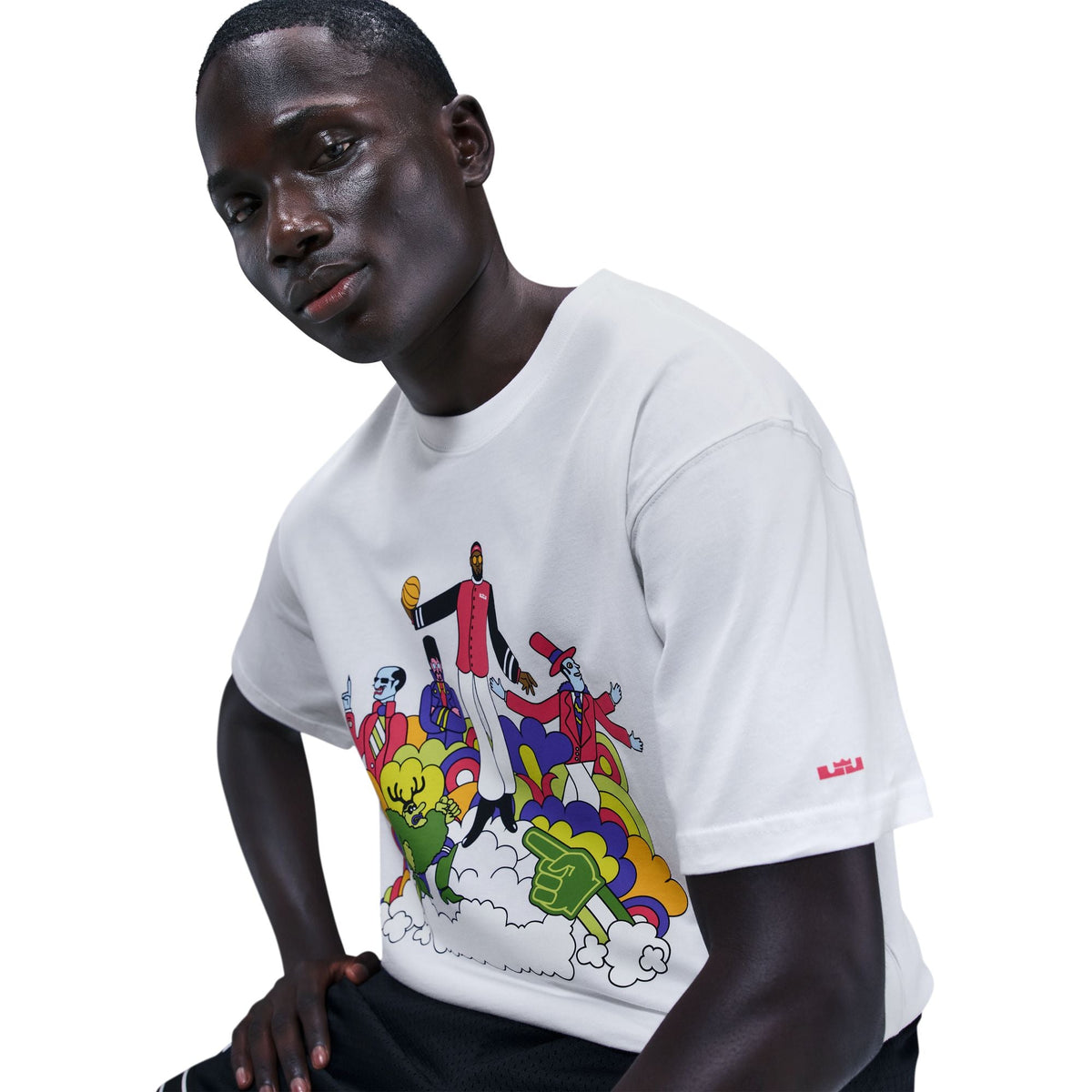 Nike LeBron Heat Wave T-Shirt White