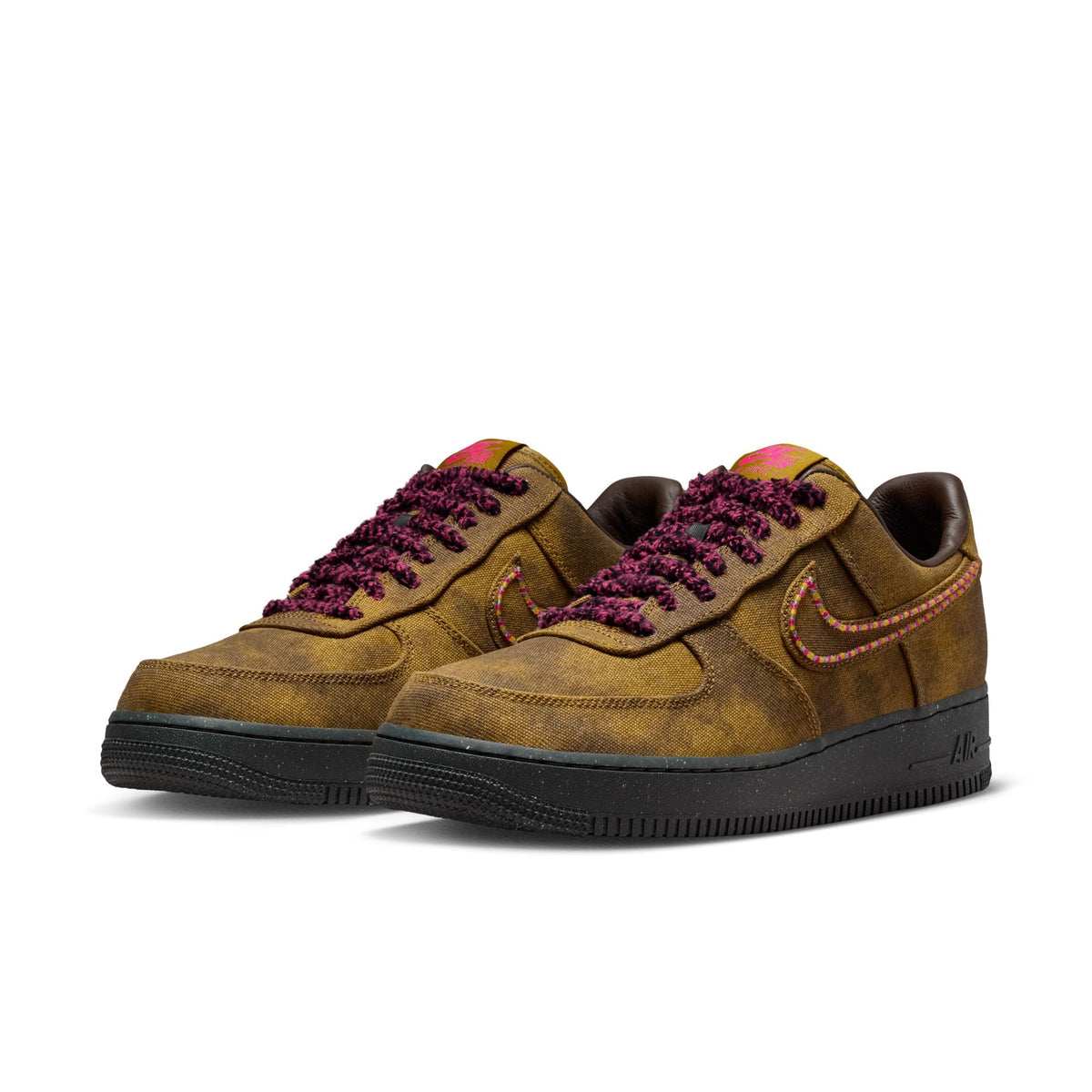 Nike Air Force 1 Low 07 QS Boucle Desert Moss Fierce Pink