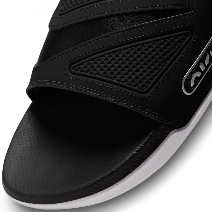 Mens Nike Air Max Cirro Slides Black Metallic Silver