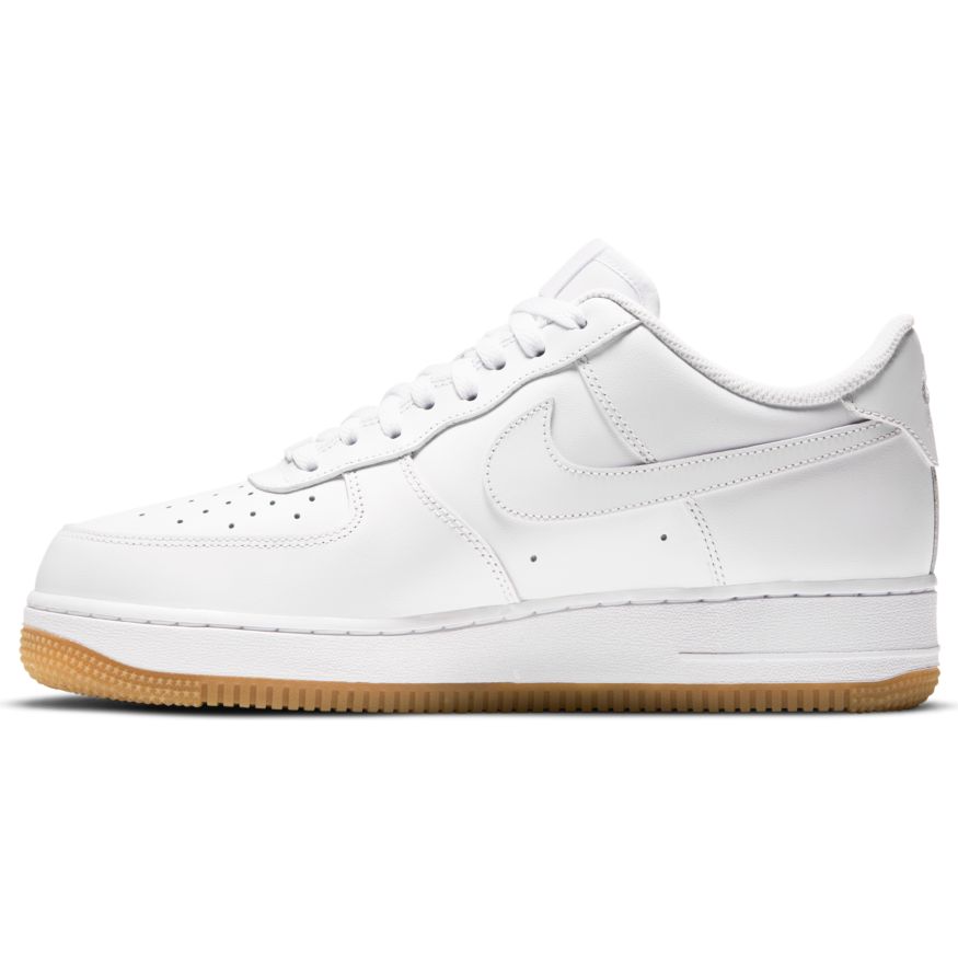 Mens Nike Air Force 1 07 White Gum Light Brown