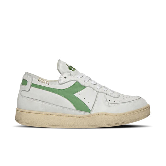 Diadora MI Basket Row Cut White Stone Green